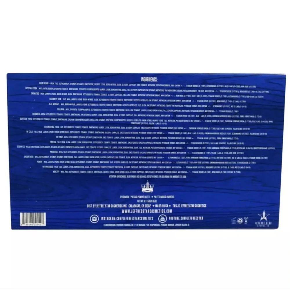 Jeffree Star Cosmetics Eyeshadow Palette -‎ Blue Blood